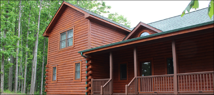 Log Home Staining in West Chester, Ohio